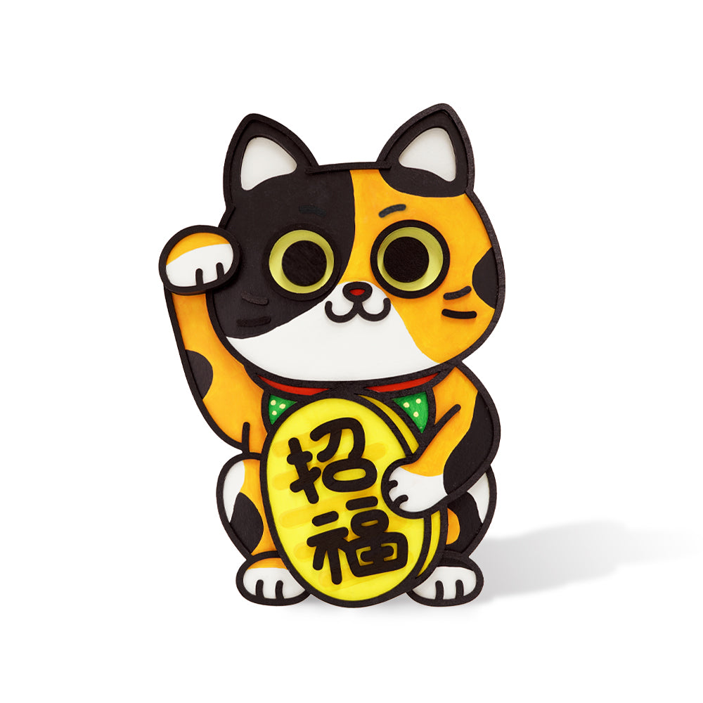 HANDCRAFT LUCKY CAT · WALL-HANGING & TABLETOP DISPLAY 手工製招財貓 · 掛牆及桌擺兩用 · 6款入