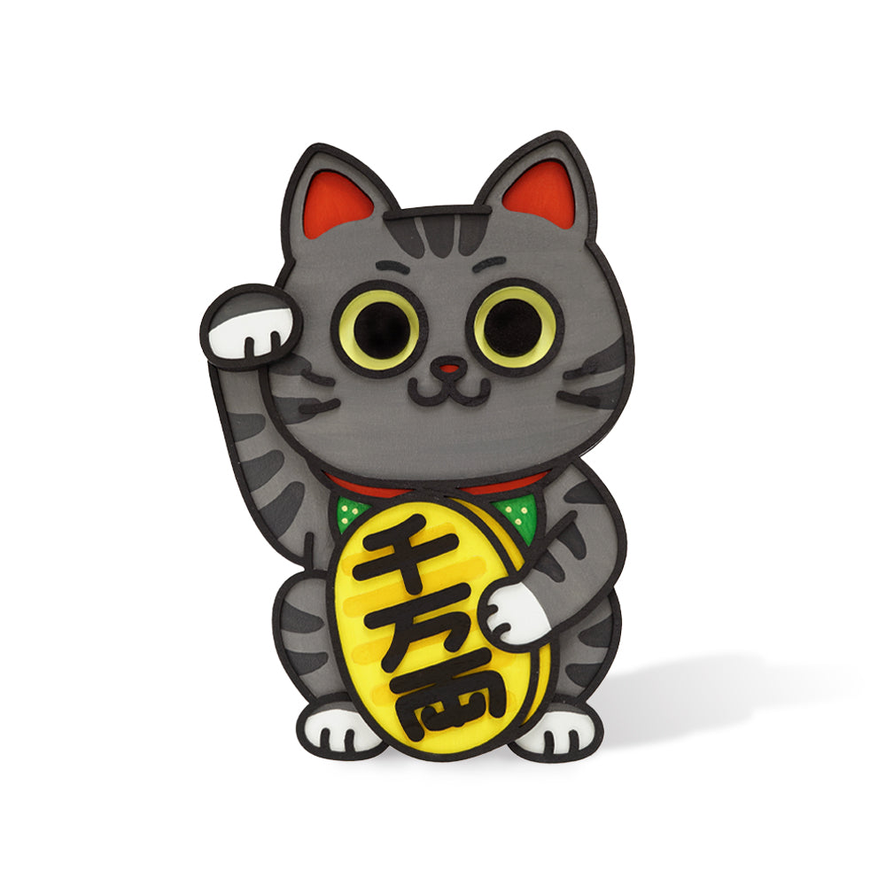 HANDCRAFT LUCKY CAT · WALL-HANGING & TABLETOP DISPLAY 手工製招財貓 · 掛牆及桌擺兩用 · 6款入