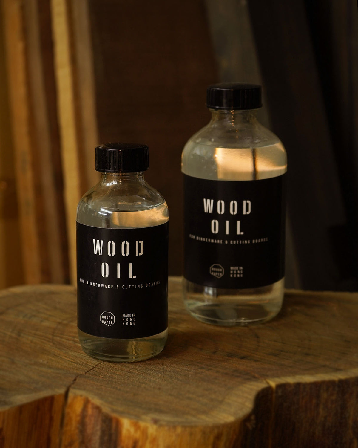 Rough Paper Wood Oil for Dinnerware & Cutting Boards