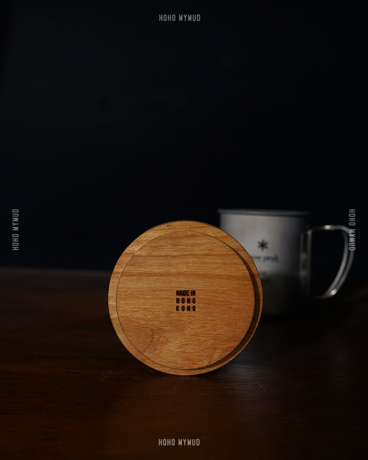 Rough Paper Cherry Wooden Lid for Snow Peak Cup / Mug