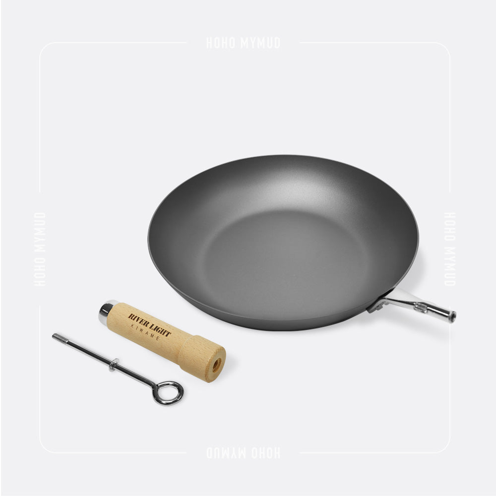 RIVER LIGHT 極JAPAN PREMIUM IRON FRYING PAN 26 / 28 cm 日本製 · 窒化鐵煎鍋