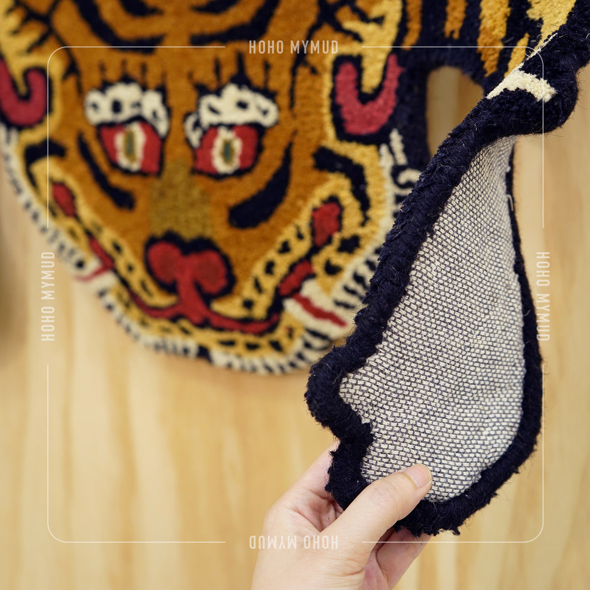 HANDCRAFT TIGER RUG 手工編織西藏老虎羊毛地墊 / Medium size