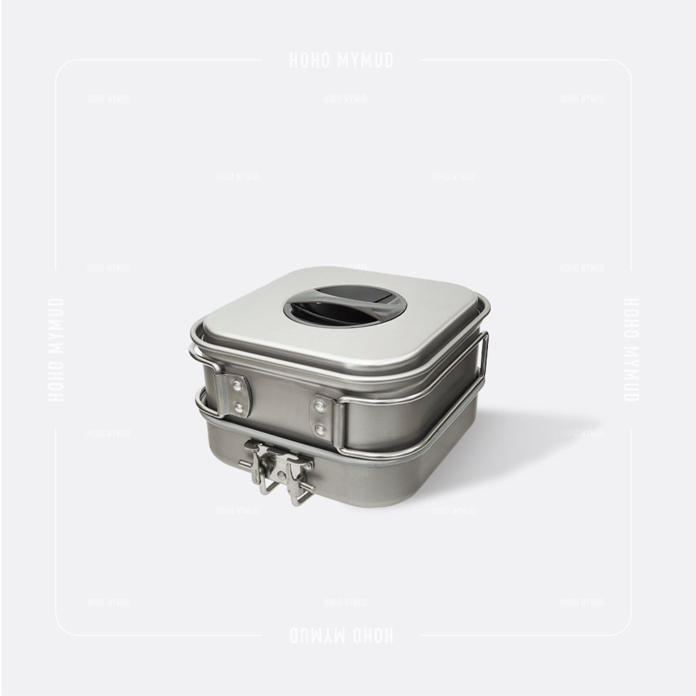 UNIFLAME YAMA COOKER SQUARE 3 日本製 · 輕量 · 煎煮鍋具三件套