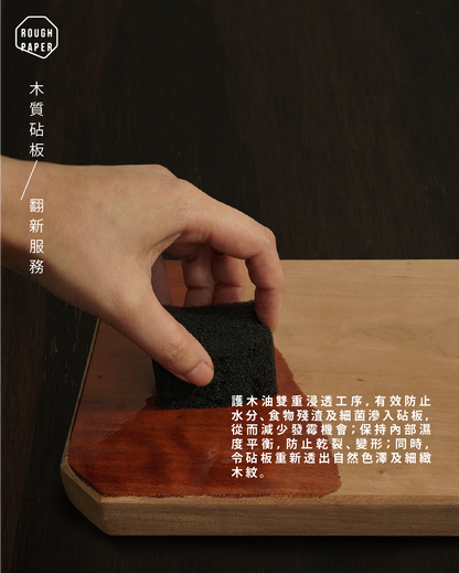 WOODEN CUTTING BOARD REFINISH SERVICE