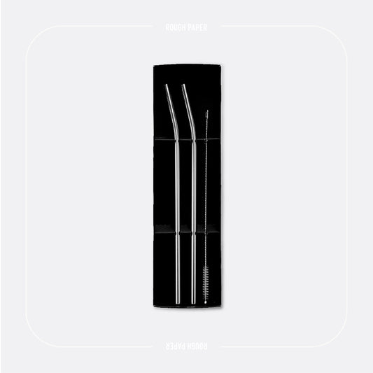 STAINLESS STEEL STRAWS WITH CLEANING BRUSH SET 日本製 · 環保不鏽鋼飲管連清潔刷套裝