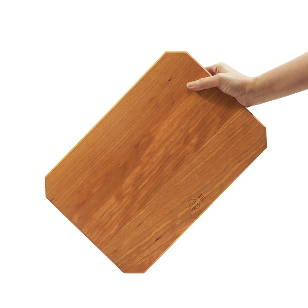 LARGE WOODEN CUTTING & CHARCUTERIE BOARD / Cherry Wood · Face Grain