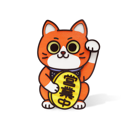 HANDCRAFT LUCKY CAT · WALL-HANGING & TABLETOP DISPLAY 手工製招財貓 · 掛牆及桌擺兩用 · 6款入