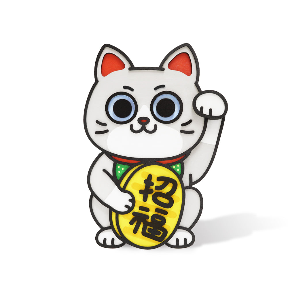 HANDCRAFT LUCKY CAT · WALL-HANGING & TABLETOP DISPLAY 手工製招財貓 · 掛牆及桌擺兩用 · 6款入