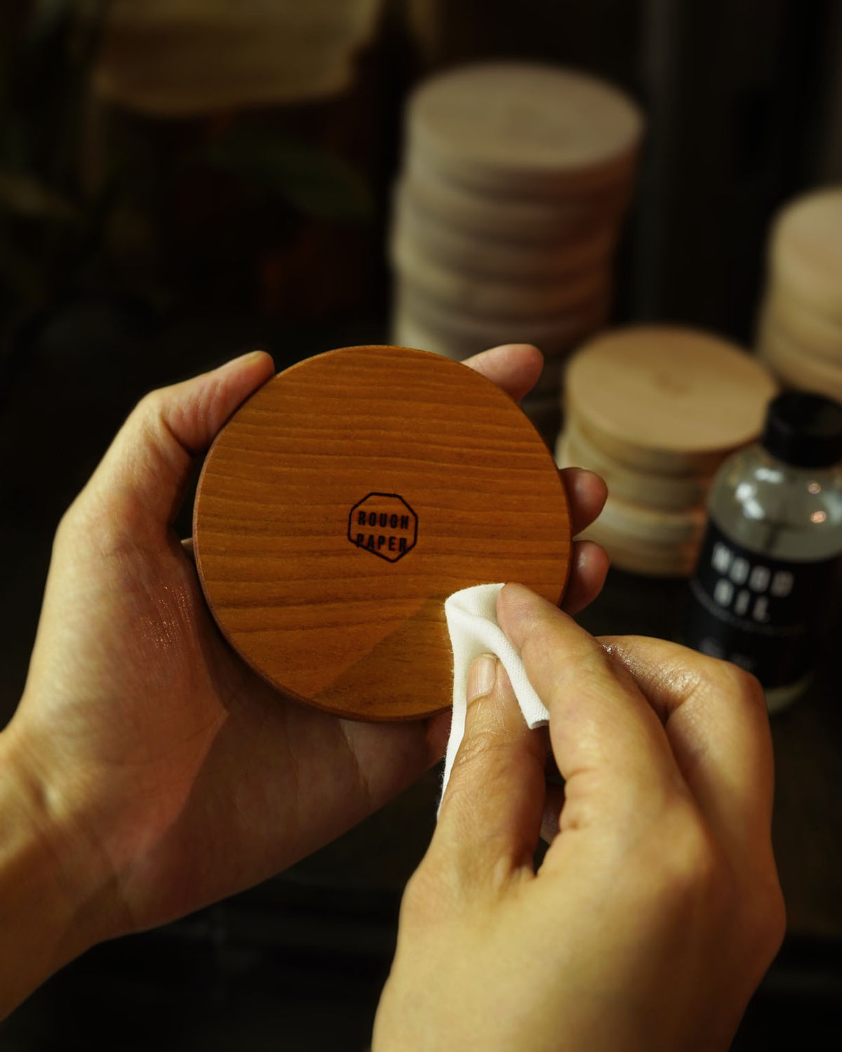 Rough Paper Wood Oil for Dinnerware & Cutting Boards