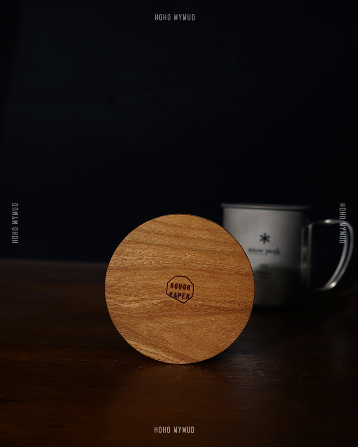 Rough Paper Cherry Wooden Lid for Snow Peak Cup / Mug
