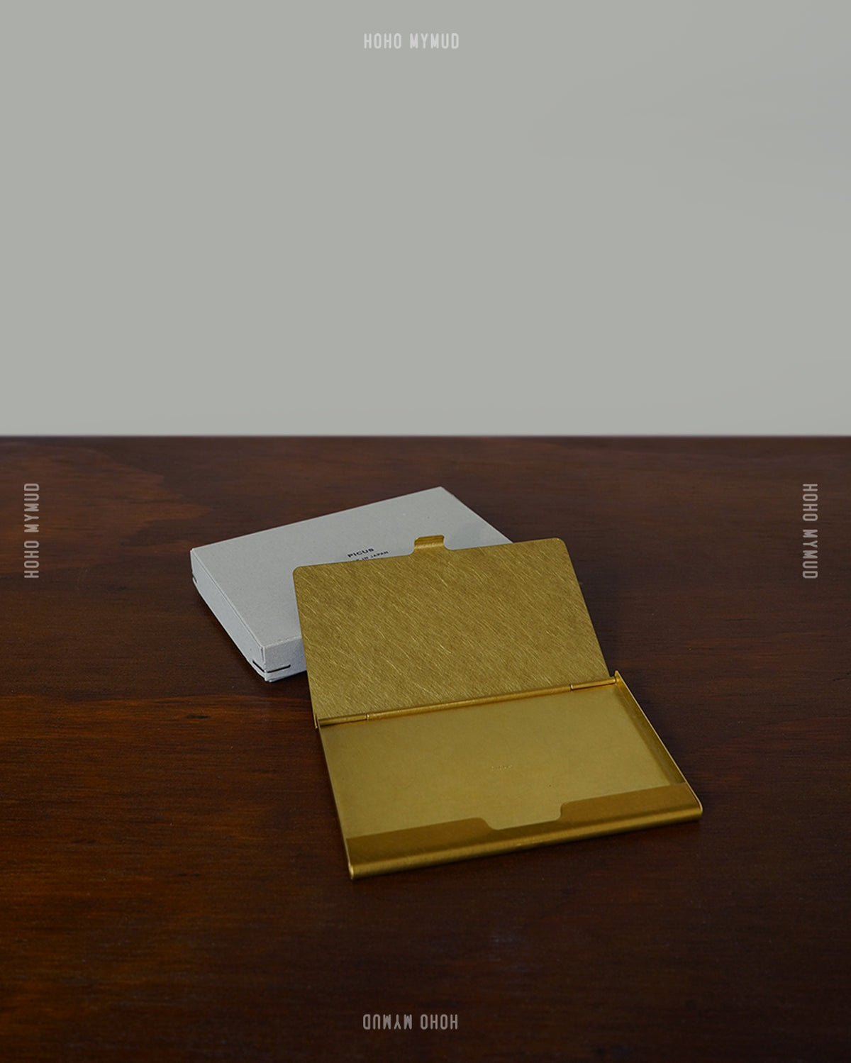 Picus Brass Card Case Made in Japan Brass Business Card / Card Holder