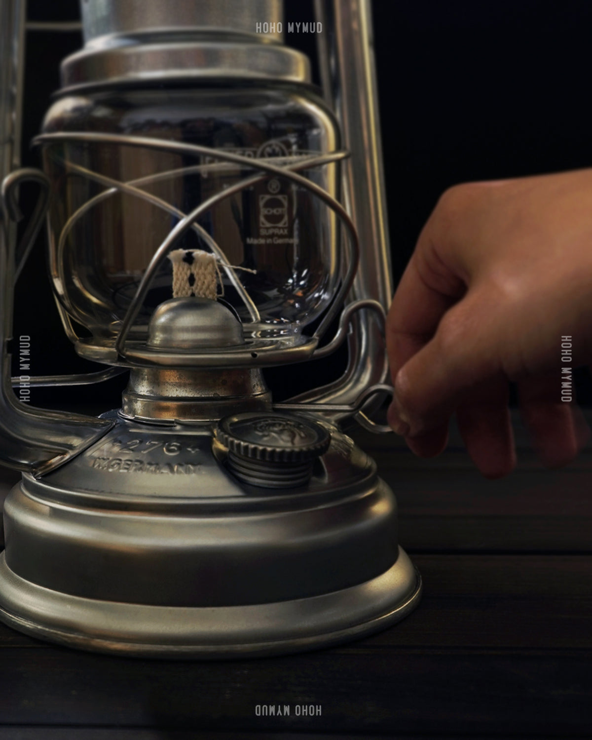Feuerhand Hurricane Lantern Baby Special 276 - Zinc German-Made Classic Original Color Kerosene Lamp