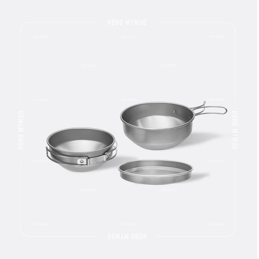 UNIFLAME ALUMINIUM DISH 3 超輕鋁製 · 便攜碗碟三件套