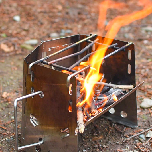 UNIFLAME FIREWOOD GRILL SOLO 日本製 · 不鏽鋼 · 焚火台 · 燒烤爐