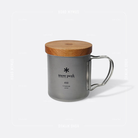 CHRRY WOOD · WOODEN LID FOR SNOW PEAK CUP & MUG 香港製 · 雪峰鈦杯適用 · 櫻桃木杯蓋
