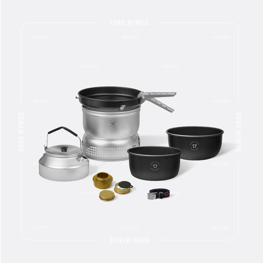 TRANGIA STOVE 25-6 UL 瑞典製 · 鋁製不沾鍋具套裝連水煲及酒精爐