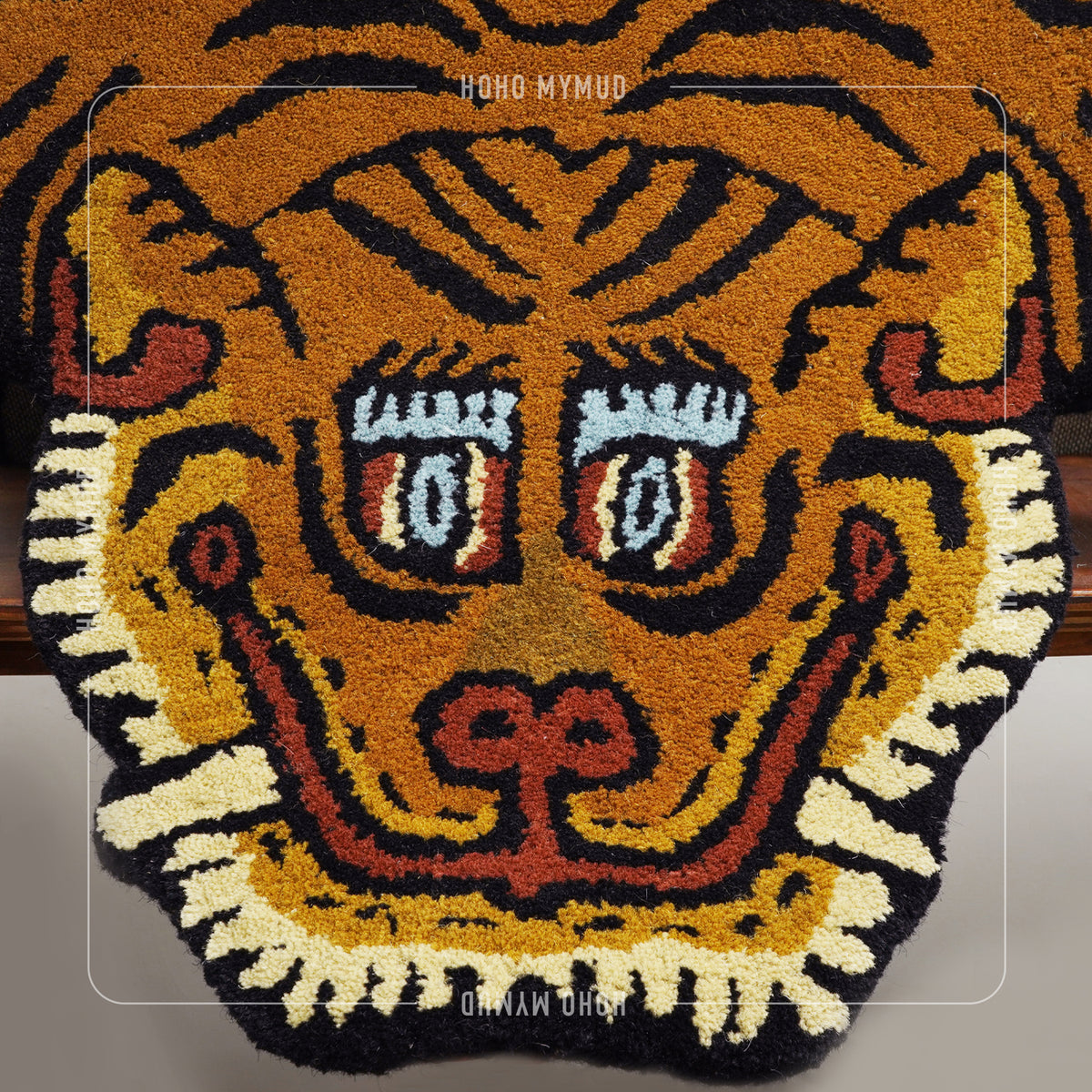 HANDCRAFT TIGER RUG 手工編織西藏老虎羊毛地墊 / Medium size