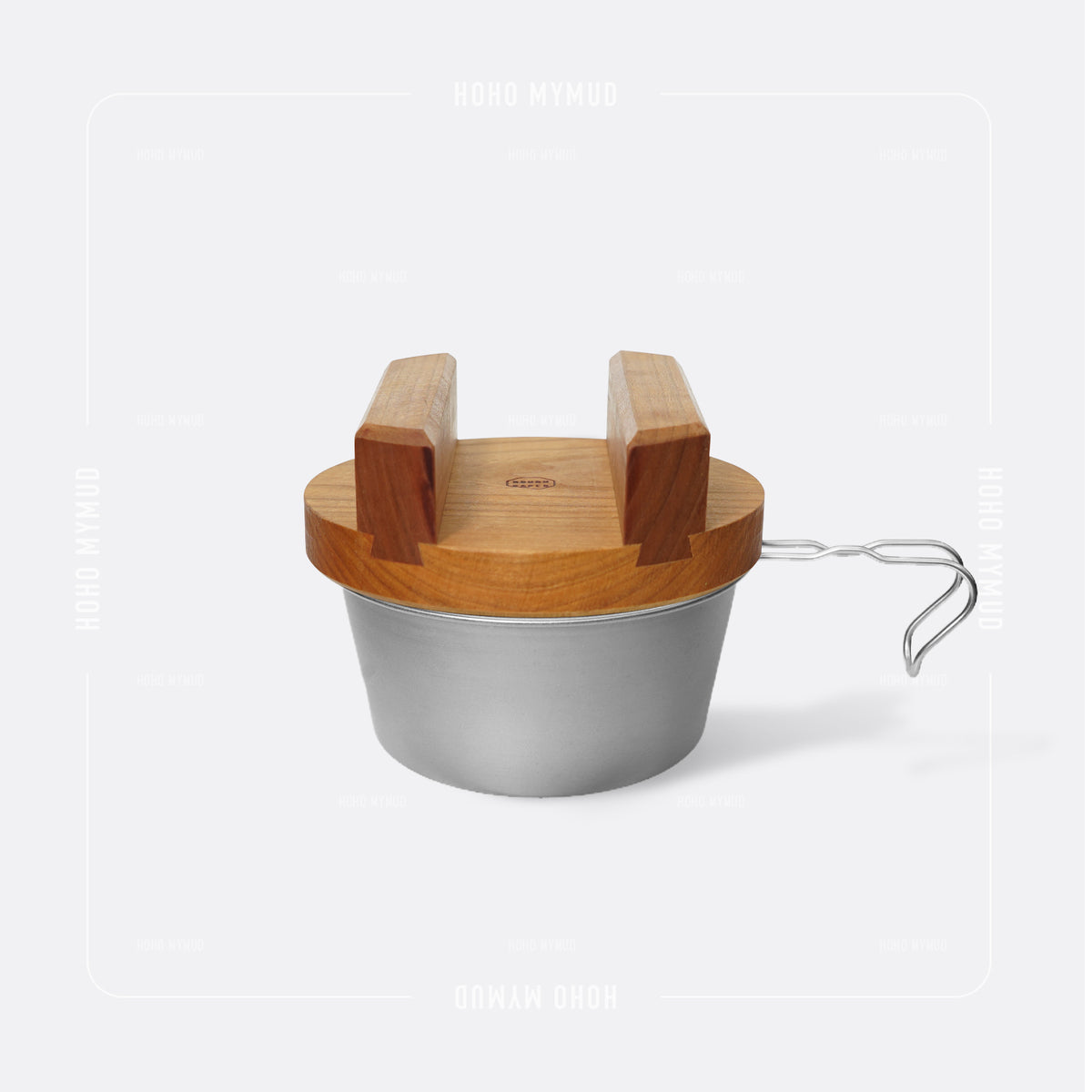 Rough Paper Cherry Wood Lid for Sierra Cup 480 / 600 American Cherry Wood Kettle Lid