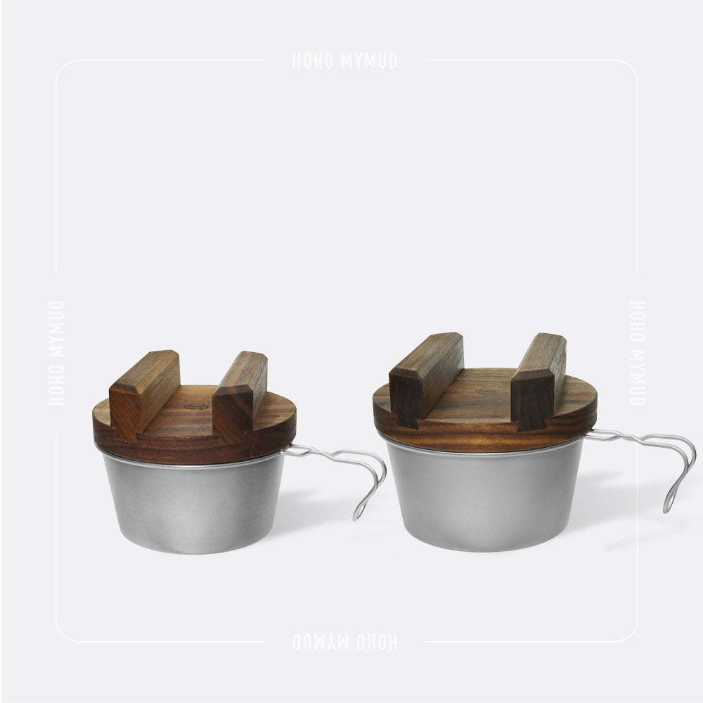 BLACK WALNUT · JAPANESE STYLE WOODEN LID 香港製 · 黑胡桃木 · 釜蓋